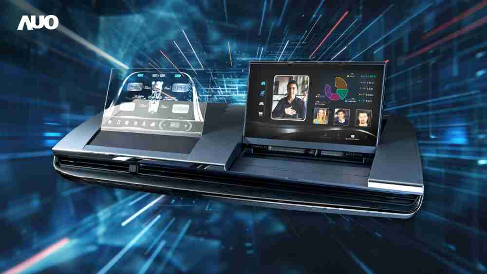 PG国际Micro LED Display HMI解决方案打造透明Micro LED前座仪表，，，呈现信息并保留驾驶视野开阔；亦为副驾驶座乘客打造收放自如的Micro LED屏幕，，，在不影响显示质量的前提于显示区内建镜头，，让用户能与视讯对象直接眼神接触，，，，提供绝佳的双向沟通体验